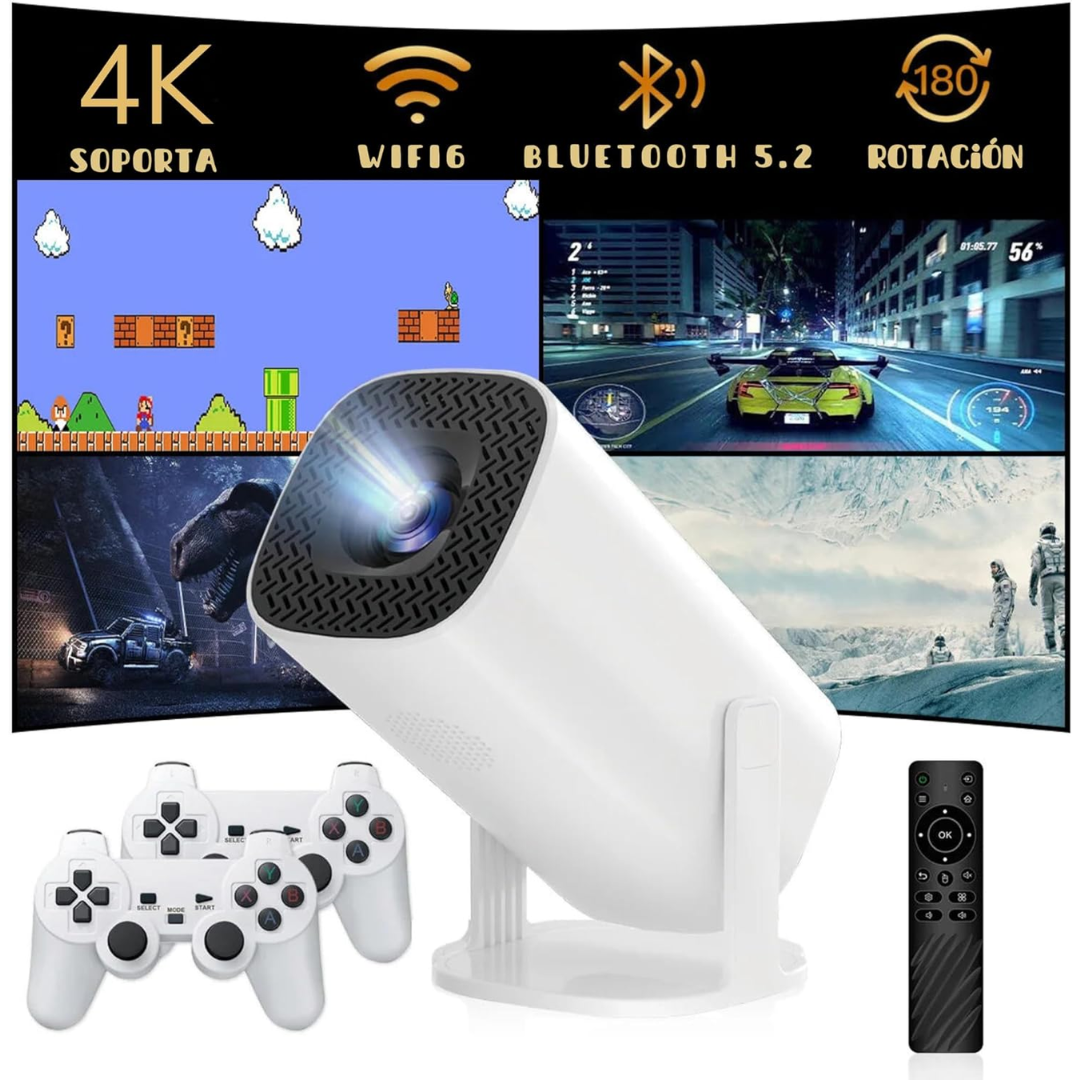 Proyector Console Cast™ 4K Ultra HD Retro Blanco