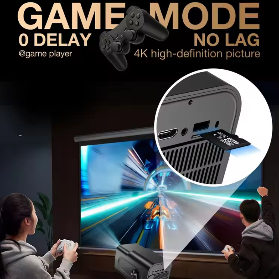 Console Cast™ 4K Ultra HD Retro Projector White