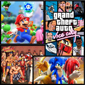 Include Mario Bros, GTA, Street Fighter and Sonic The Hedgehog?